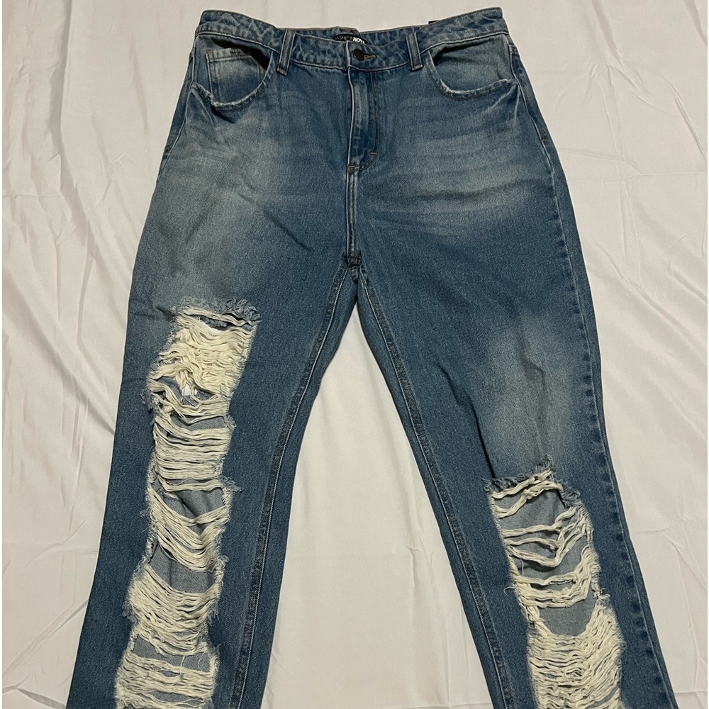Fashion Nova Ripped Cutout Jeans New